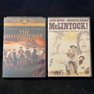The Magnificent Seven & McLintock DVD's